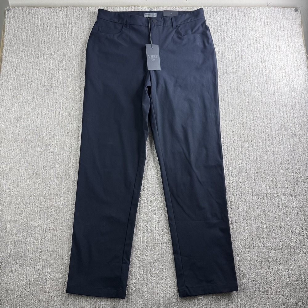 VRST LImitless 5 Pocket Golf Pants Men's Size 34x32 Navy Blue Performance